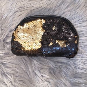 A new day- cute black and gold sequin bag